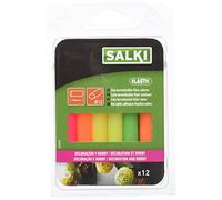SALKI | Barras de Cola Termofusible para Decoración y Hobby | Silicona Caliente de 12 Unidades | 12x95mm | Colores Fluor