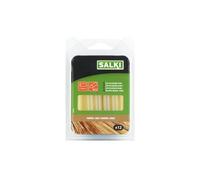 SALKI | Barras de Cola Termofusible para Madera | Silicona Caliente de 12 Unidades | 12x95mm | Color Ámbar