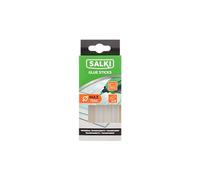 SALKI - Barras de Cola Termofusible Transparentes - 10 Unidades 12mm x 120mm - Secado Rápido - Uso Exclusivo con Pistolas de Cola Caliente - Ideal para Zócalos, Cables y Electrónica