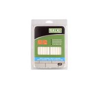 SALKI Barras de Silicona Caliente para Tela y Cuero - Pack de 25 Unidades, Especial para Bricolaje y Montajes, 11,5-12 mm x 195 mm, Color Blanco