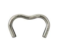 SALKI Grapas para Cercas Ω20 | Blíster de Grapas Anilladas de Acero Galvanizado Omega-20 | Diámetro de 2mm | Perfecto para Grapados de Vallas | Incluye 1000 Unidades + Ω20 Galvanizada Blister SALKI