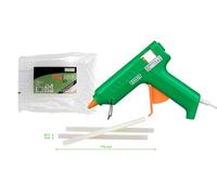 Salki Pack Básico Pistola de Cola Termofusible 80W ESK + Bolsa de 1 kg de Barras Adhesivas - Pack Pistola de Silicona Caliente - Alta Potencia para Bricolaje y Reparaciones