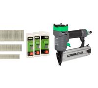 SALKI | Pack Clavadora CSK B12 + Brad AX 25mm | 30mm | 40mm | Pistola de clavos neumática | Clavadora para Madera y Carpintería