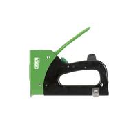SALKI Grapadora Manual Metálica de Doble Función - TSK28/36M. Compatible con 2 Tipos de Grapas, 36 y 28 (de 10 a 14mm) Regulador de Fuerza, Cierre de Seguridad y Placa-Resorte Acoplada