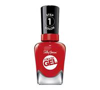 Sally Hansen Miracle Gel Esmalte de uñas Red Between The Lines, sin astillas, dura hasta 8 días