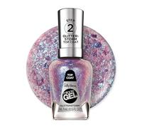 Sally Hansen | SH Miracle Gel | Esmalte de Uñas Top Coat| Tono Glitter Storm 112|Efecto Cambio de Color|Manicura en Gel Duradera y Brillante Sin Lámpara |15ml