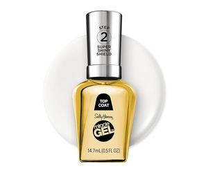 Sally Hansen | SH Miracle Gel | SuperShiny Shield| Esmalte de Uñas Top Coat Voluminizador|Manicura en Gel Brillante y de Larga Duración sin Lámpara| 15ML