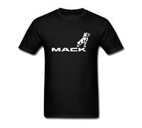 Sally Natalie Men's Mack Trucks Design Short Sleeve T Shirt Black Medium