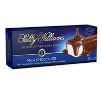 Sally Williams Barra de turrón de chocolate con leche 50 g, 6 unidades