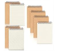 SallyFashion - Cuaderno de notas (A6, espiral, 8 cuadernos pequeños 80 hojas, bloc de notas