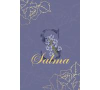 Salma Diario: Monograma S Cuaderno Floral Personalizado para Mujeres Cuaderno decorativo con monograma en púrpura y dorado, diario personalizado y regalo de cumpleaños para mujeres llamadas Salma
