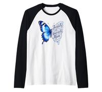 Salmo 139:14 Versículo de la Biblia Fearfully Wonderfully Made Camiseta Manga Raglan