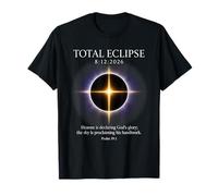 Salmo 19 Eclipse Total del Evento Solar 2026 Verso Cristiano Camiseta