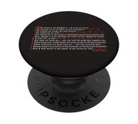 Salmo 23 Biblia Caligrafía gótica Cristiana Decorativa PopSockets PopGrip Adhesivo