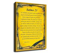 Salmo 23 Spanish Scripture Art Print Wall-Art for Room Church Decor(Framed,16x24inch(40x60cm))