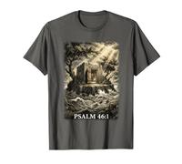 Salmo 46:1 Refugio Cristiano Biblia Verso Arte Camiseta