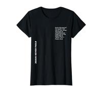 Salmo 61:2, Busca a Dios, Cristiano Camiseta gráfica económica, Mujer, Negro, XS