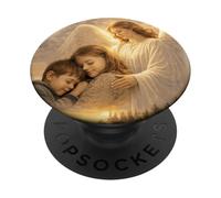 Salmo 91:4-6 Cita de la Biblia Espiritual de protección del ángel PopSockets PopGrip Adhesivo