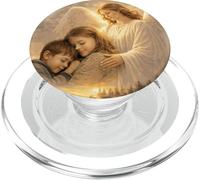 Salmo 91:4-6 Cita de la Biblia Espiritual de protección del ángel PopSockets PopGrip para MagSafe