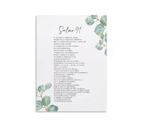 Salmo 91 Spanish Bible Verse Poster - Scripture Wall Art for Home and Bedroom Decor(Unframed,08x12inch(20x30cm))