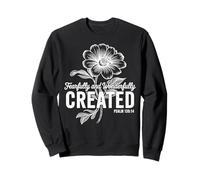 Salmo Creado Temerosamente Y Maravillosamente 139 14 Fe Floral Sudadera