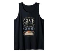 Salmo Cristiano de otoño 107 Cita de alabanza de Acción de Gracias Camiseta sin Mangas