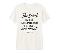 Salmo El Señor Es Mi Pastor Fe Escritura Versículo Bíblico Camiseta Premium