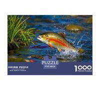 Salmón Atlántico 1000 Piezas Rompecabezas Familiar Inteligencia Juguete Regalo Creativo para La Relajación Diversión EduGatoivo 38x26cm/1000pcs