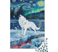 Salmón Atlántico Rompecabezas Imposible,desafío para Adultos Cielo Nocturno Hielo Floe Juego Educativo 1000 Piezas Obra De Arte De Juego De para Adultos Y Niños 1000pcs (75x50cm)