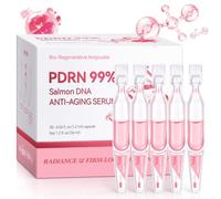 Salmon DNA PDRN Pink Serum, 30 Unidades de 1,2 ml cada ampolla (36 ml total) con Colágeno, Glutatión y Ácido Hialurónico, Tratamiento Antiedad Iluminador para una Piel más Firme, Radiante y Joven.