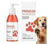 Salmon Oil Supplement, 100ml Pet Nutrition, Fish Oil with Essential Fatty Acids, Cat Health Supplement for Hair Growth, Skin Coat with Premium Quality, Dietary Accessories for Outdoor and Indoor