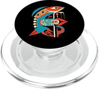 Salmón Salish Arte costero Nativo Americano PopSockets PopGrip para MagSafe