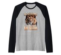 Salmos 121:4 - Dios Siempre me cuida Christian Lion Camiseta Manga Raglan