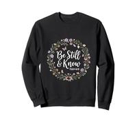 Salmos 46 Versículo de la Biblia Be Still and Know Christian Design Sudadera