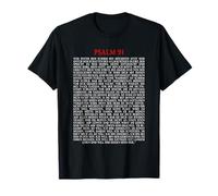 Salmos 91 Bendición de seguridad de protección con versículos bíblicos (ALEMÁN) Camiseta