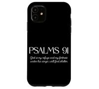 Salmos 91 Oración de protección Escritura Cristiana Adoración Carcasa para iPhone 11