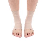 Salmue Gel de silicona Talón Protector para pies, Fun protectora de tobillo suave y elástica de silicona Almohadilla protectora transpirable Calcetín de grieta para el talón para Alivio del dolor(B)