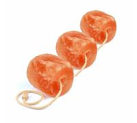 SalNatural 3X - Piedra de sal (1-1,5 kg, con cordón, conocida como sal del Himalaya de la gama Salt Range Pakistán, piedra de roca salada, para bovinos, cabras, ovejas, etc.)