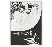 Salomé con la cabeza de Juan el Bautista. Después de una ilustración del siglo XIX de Aubrey Beardsley. Póster impreso por Ken Welsh (11 x 16)