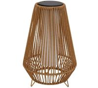 SALOMEA TALL - Linterna solar LED blanca con panel solar