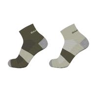 Calcetines de running salomon evasion ankle 2-pack verde 36 - 38