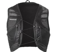 Salomon Active Skin 12 No Flasks Chaleco de Hidratación Trail Running Senderismo Trail Running Senderismo MTB Unisexo, Hidratación Sencilla, Ajuste preciso, Almacenamiento optimizado, Negro, M