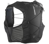 Salomon Active Skin 4 Chaleco de Hidratación Trail Running Senderismo Trail Running Senderismo MTB Unisexo con frascos de hidratación incluidos, Hidratación Sencilla, Ajuste preciso, Negro, XS