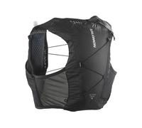 Salomon Active Skin 4 Chaleco de Hidratación Trail Running Senderismo Trail Running Senderismo MTB Unisexo con frascos de hidratación incluidos, Hidratación Sencilla, Ajuste preciso, Negro, S