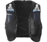 Salomon Active Skin 8 Chaleco de Hidratación Trail Running Senderismo Trail Running Senderismo MTB Unisexo con frascos de hidratación incluidos, Hidratación Sencilla, Ajuste preciso, Negro, XS