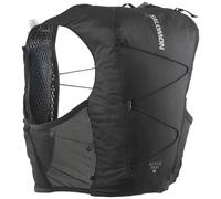 Salomon Active Skin 8 Chaleco de Hidratación Trail Running Senderismo Trail Running Senderismo MTB Unisexo con frascos de hidratación incluidos, Hidratación Sencilla, Ajuste preciso, Negro, S