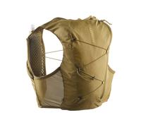 Salomon Active Skin 8 running camiseta sin mangas (With Flasks) | EU S in Brilliant Olive/Willow