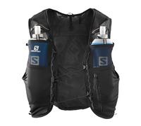 Salomon ADV Hydra 4 Chaleco de Hidratación Unisex, con Botella Blanda (2 x 500ml), Trail Running, Trekking y Senderismo, Negro, Extra Small