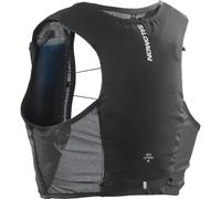 Salomon Adv Hydra Vest 4 Chaleco de Hidratación Trail Running Senderismo Trail Running Senderismo MTB Unisexo, Comodidad y estabilidad, Rápido acceso a la hidratación, Simplicidad, Negro, L