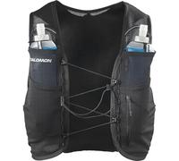 Salomon Adv Hydra Vest 4 Chaleco de Hidratación Trail Running Senderismo Trail Running Senderismo MTB Unisexo, Comodidad y estabilidad, Rápido acceso a la hidratación, Simplicidad, Negro, S